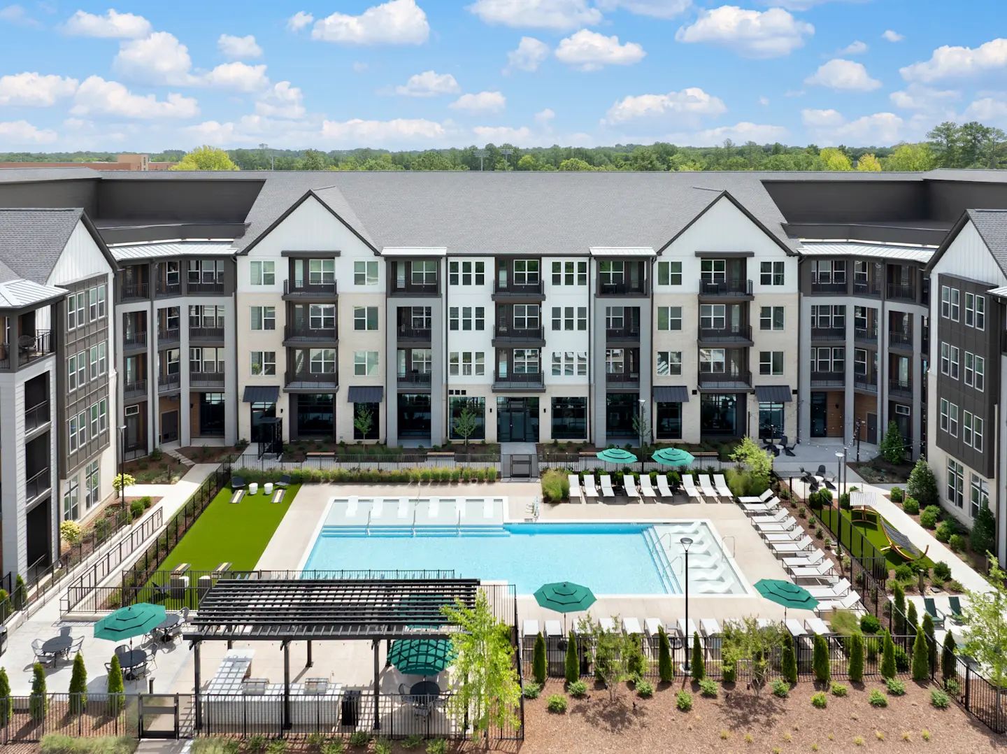 Resort-style pool at Camden South Charlotte